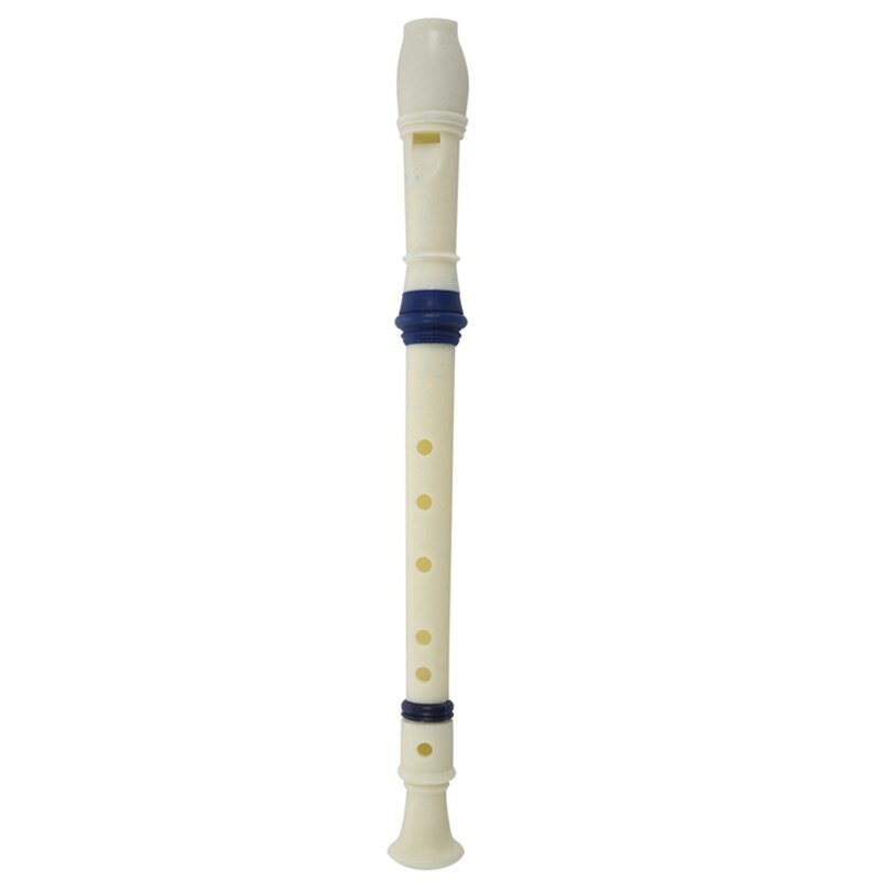 SEWS-Music Instrument 6 Holes Soprano Flute Recorder White Blue & Wooden Kazoo Musical Instruments Party Favors (Wooden-01)