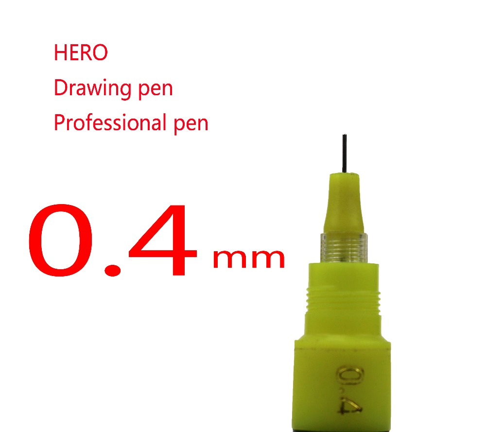 0.4mm Hero Oplaadbare inkt naald pennen tekening pen Technische pen 81A #