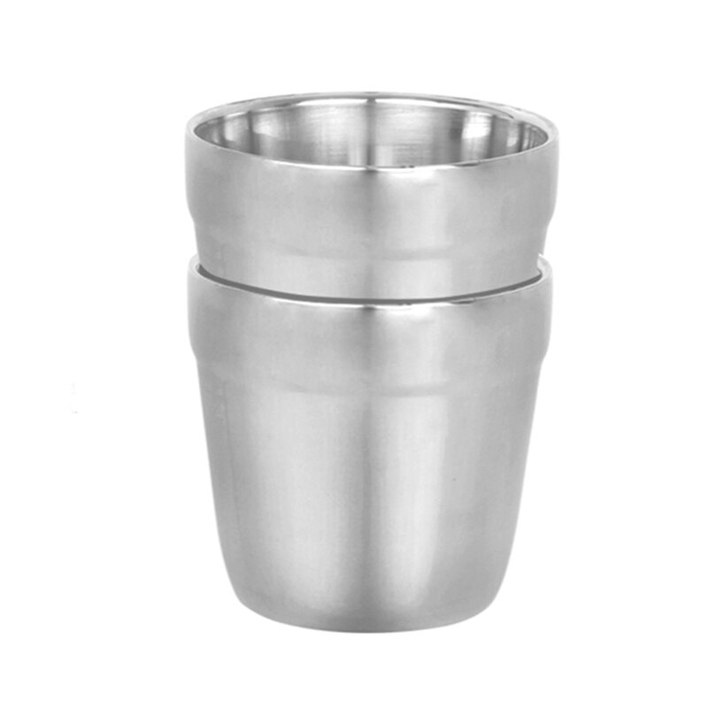 Tiartisan-taza de agua de acero inoxidable para acampar al aire libre, vaso de doble pared para beber vino, café, RC368, 1/2/3 Uds.: 2 PCS