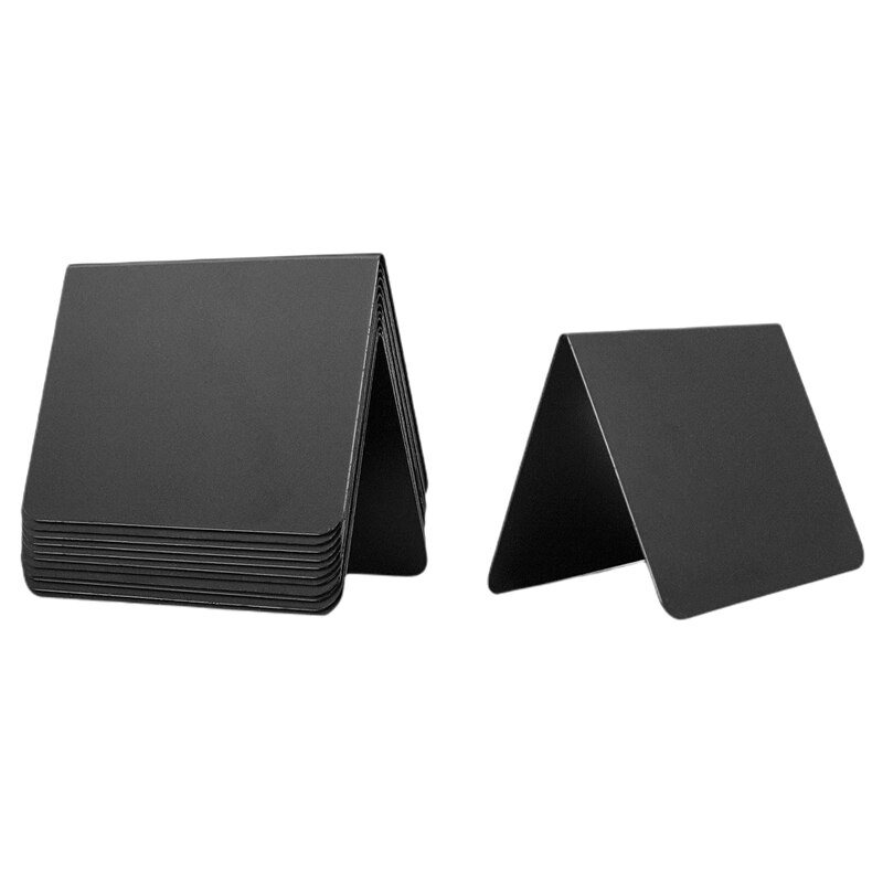 12 PCS Mini Chalkboard Signs 4X3Inch Small Chalkboard Chalk Sign Food Labels for Party Buffet Tables ,Easy to Write: Default Title