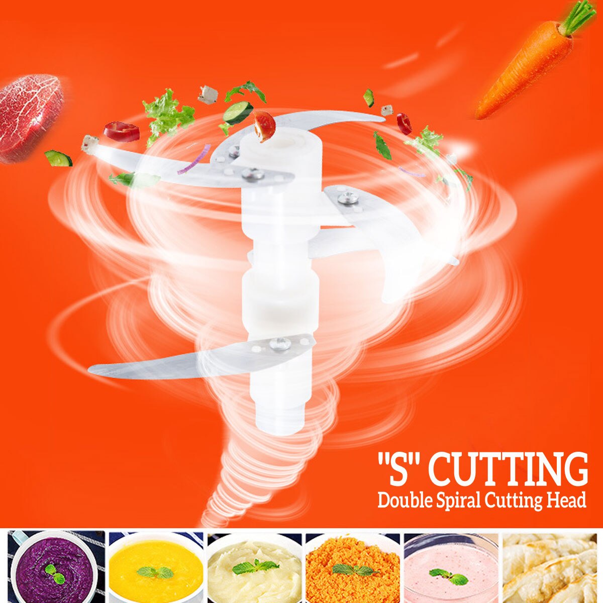 2L 220V Elektrische Voor Blender Voedsel Chopper Vleesmolen Huishoudelijke Processor Machine Groentesnijder Keuken