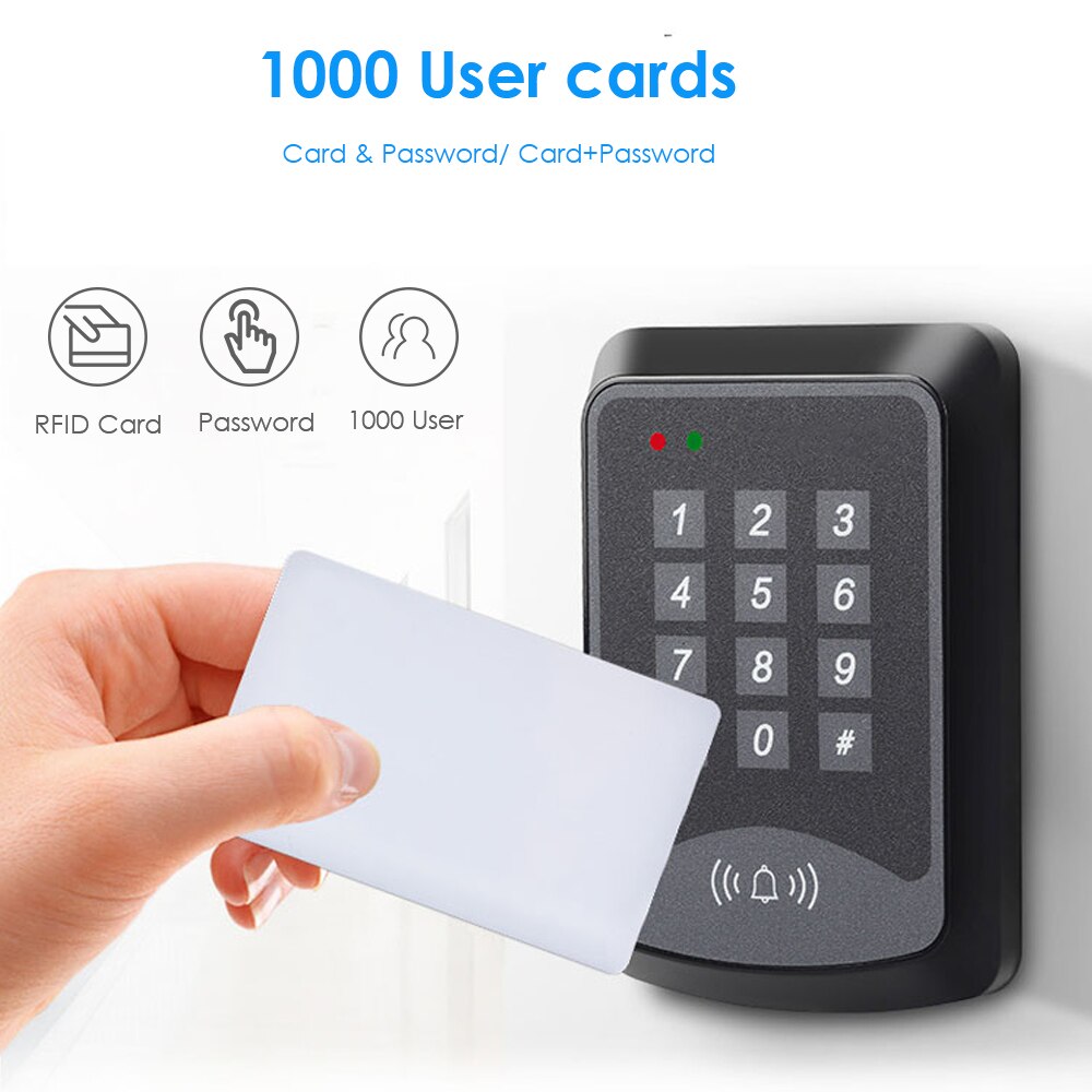 RFID Door Access Control System Kit with keys keyboard Power Supply door lock electronic 180KG Smart Door Access Control System