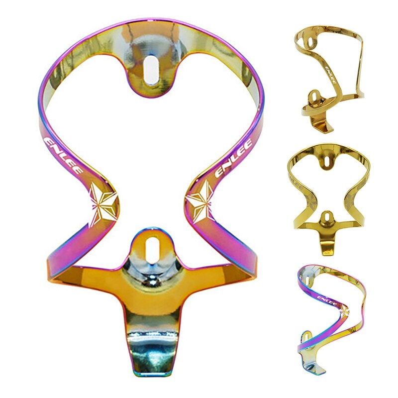 ENLEE Bike Water Bottle Holder Aluminum Alloy Bicycle Water Bottle Cage Lightweight and Strong for Road Mountain Bikes
