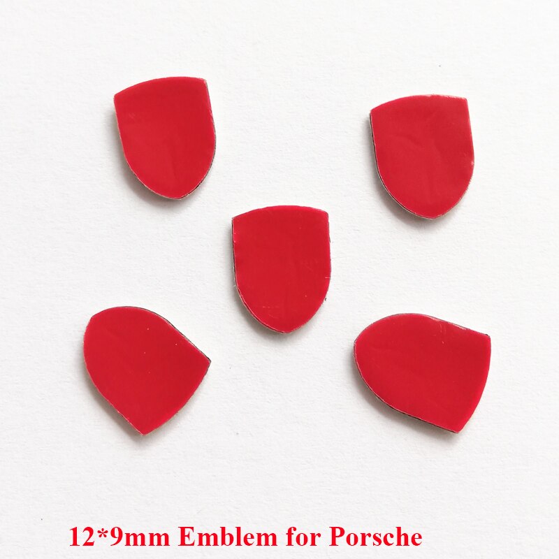 12*9Mm Auto Sticker Key Sticker Embleem Symbool Sticker Voor Porschecar Sleutel