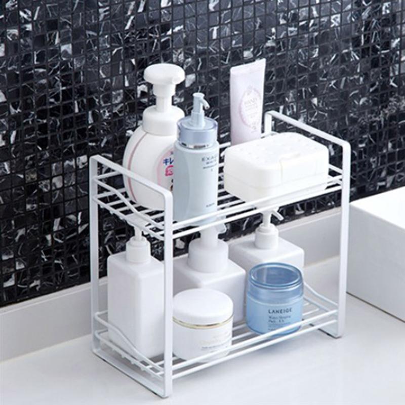 OUNONA-étagère de rangement de condiments, étagère à Double niveau, multifonction rangement pour cuisine, pour la salle de bain, bocaux à épices