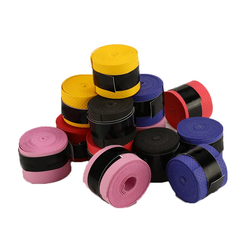 60 pz colorato anti-scontrino Da tennis Overgrip Nastro Fasce badminton schiacciare Racchetta presa nastro Racchetta Accessori