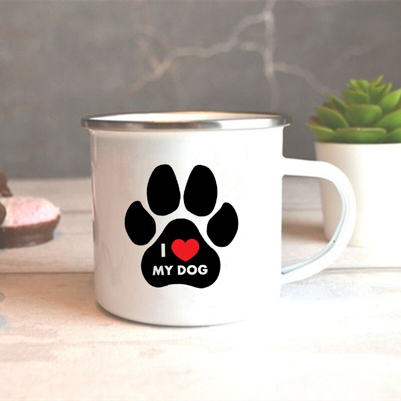 Tasse à café, thé, thé, café, boisson, Dessert, petit déjeuner, lait, Vintage, poignée, , I Love My Dog: XH2380-A015WH-8