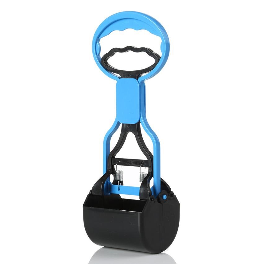 Perro mascota Pooper Scooper Poop Scoop limpio recoger limpiador de excrementos 0330: blue