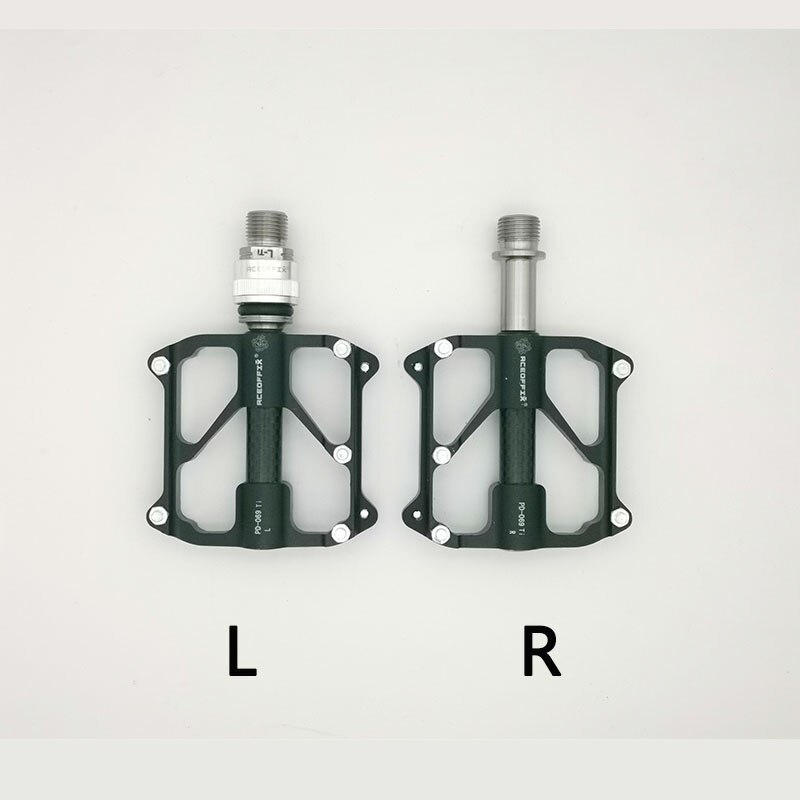 Aceoffix – pédale de vélo pliable MKS pour Brompton, axe Ti 3, roulement en alliage de titane, dégagement rapide, 412: left QR black