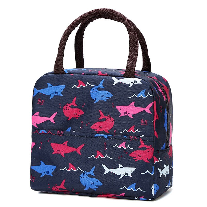 Przenośna torba na Lunch nowa izolacja termiczna pudełko na Lunch Tote Cooler torebka torba Bento pojemnik na obiad śniadaniówka do przechowywania: Shark