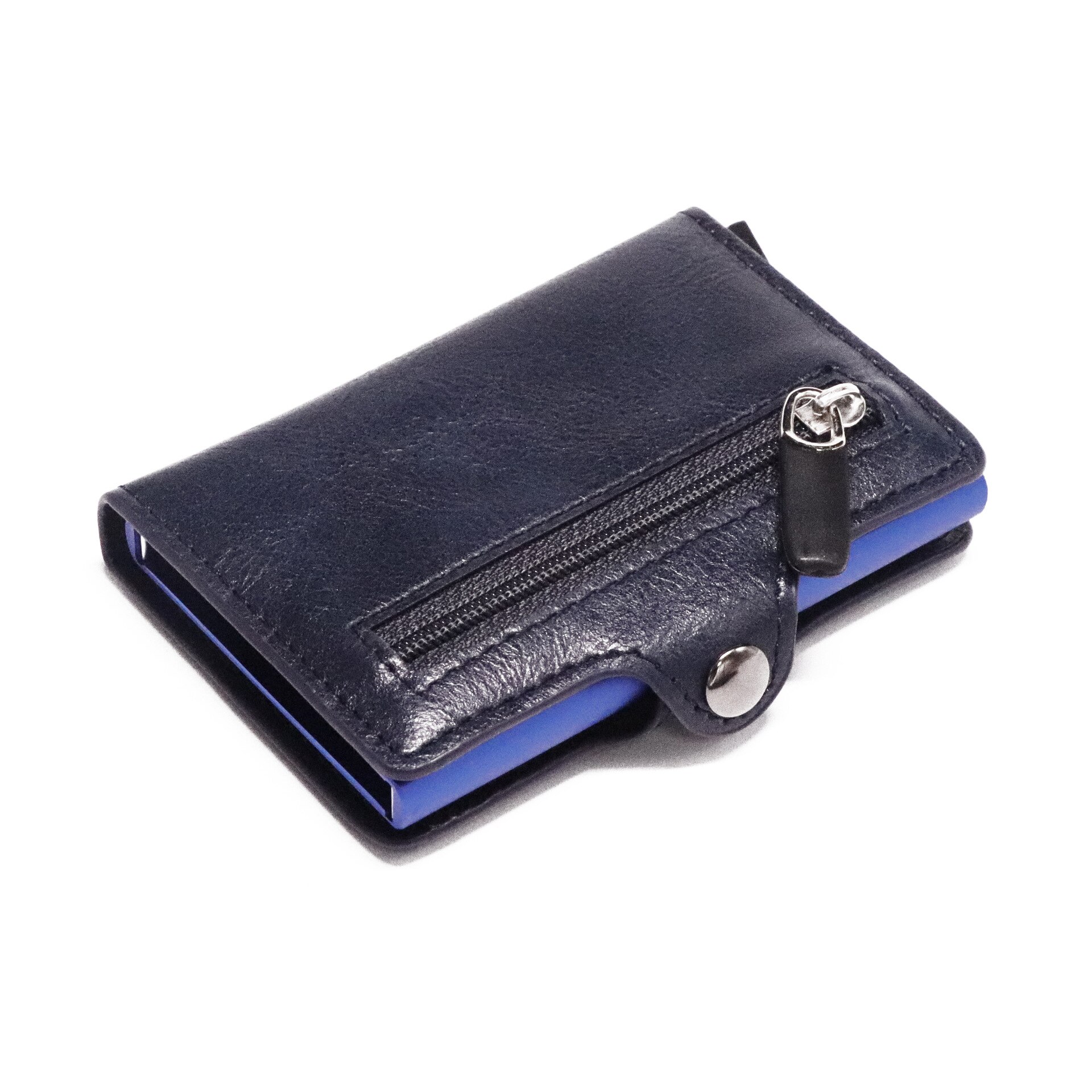 PU Leather Metal Credit Card Holder Single Box Card Case Women and Men RFID Wallets Business ID Holder