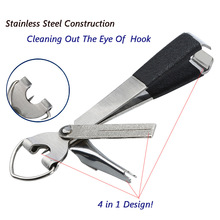 4 in 1 Tragbare Schnell Knoten Cutter Zangen schnippen Binden Werkzeug Nagel Schermaschinen Linie dauerhaft edelstahl multifunktions 16g 15