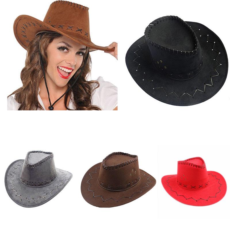 Western Cowboy Middle Eaves Hat Men Women Knight Visor Tourism Wide Brim Retro Cap Sty Delicate Windproof Hats H2D1