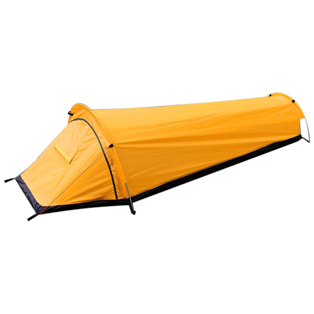 Backpacking Tent Outdoor Camping Sleeping Bag Tent Lightweight Single Person Tent 210D Oxford Cloth Waterproof Camping Tent