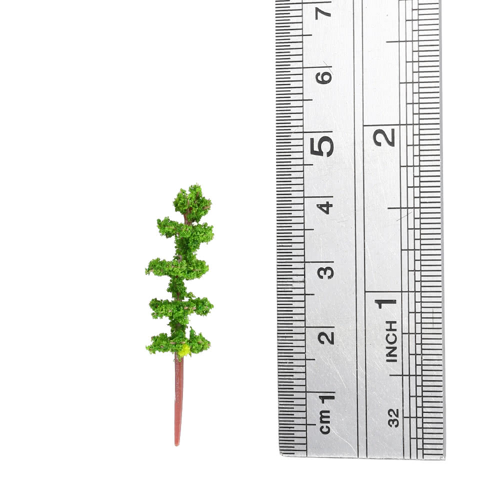 100 Pieces Plastic Model Trees Architectural Model Railroad Layout Garden Landscape Scenery Doll Weddings Diorama Miniatures