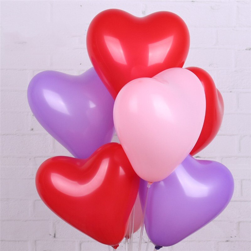 100 pcs/lot 10 pouces 2.2g Thinken Latex ballon romantique coeur forme ballons saint valentin mariage anniversaire fête décoration jouet