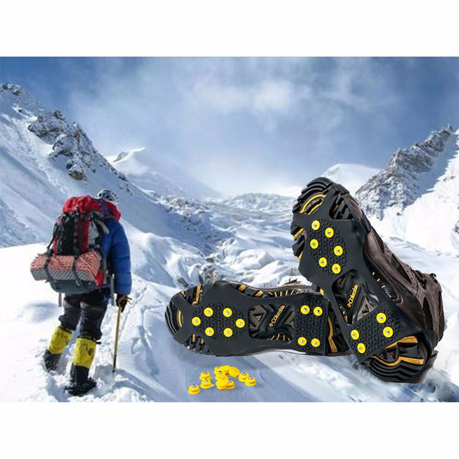 Volwassenen Schoen Cover, Unisex Anti-Slip Overschoenen Wandelschoenen Voor Bergbeklimmen Wandelen, S/M/L/Xl