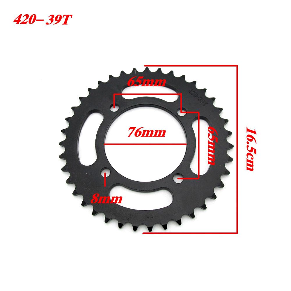 Motocross off-road chain sprocket 420-39T chain gear inner diameter 76MM modified accessories