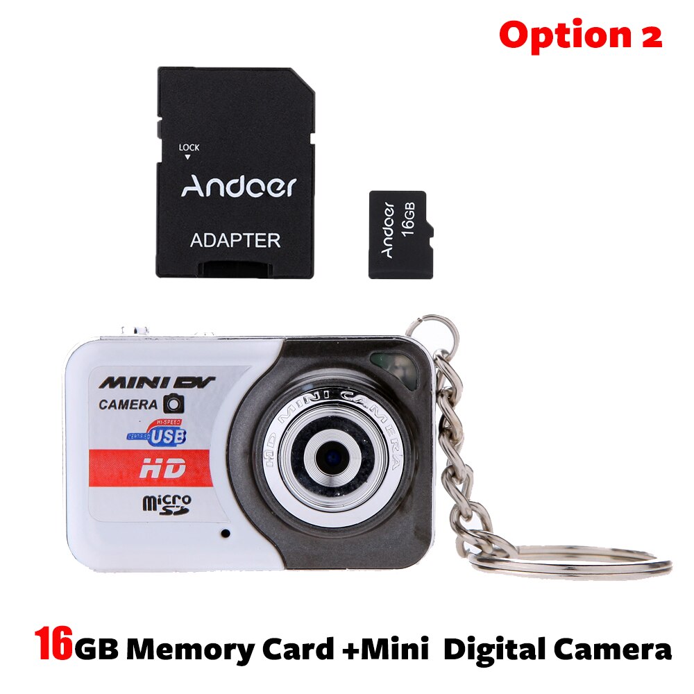 In US Stock Mini Camera X6 Portable Ultra camcorder HD Digital Camera Mini DV Support 32GB & Mic: Add 32G Card