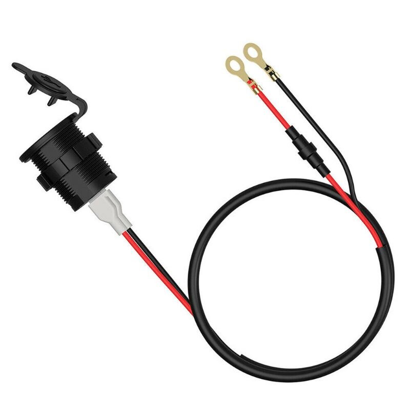 5v wasserdichte usb-ladebuchsen mit zwei anschlüssen und spannungsanzeige/voltmeter für 12-24v autos 2.1a boote und motorräder