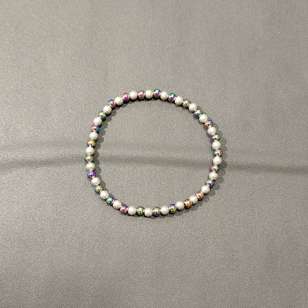 Metal Stainless Steel Jewelry Exquisite Girl Party Adorn Waterproof Durable Charm Sand Gold Mixed Color Bracelets: Light Yellow Color