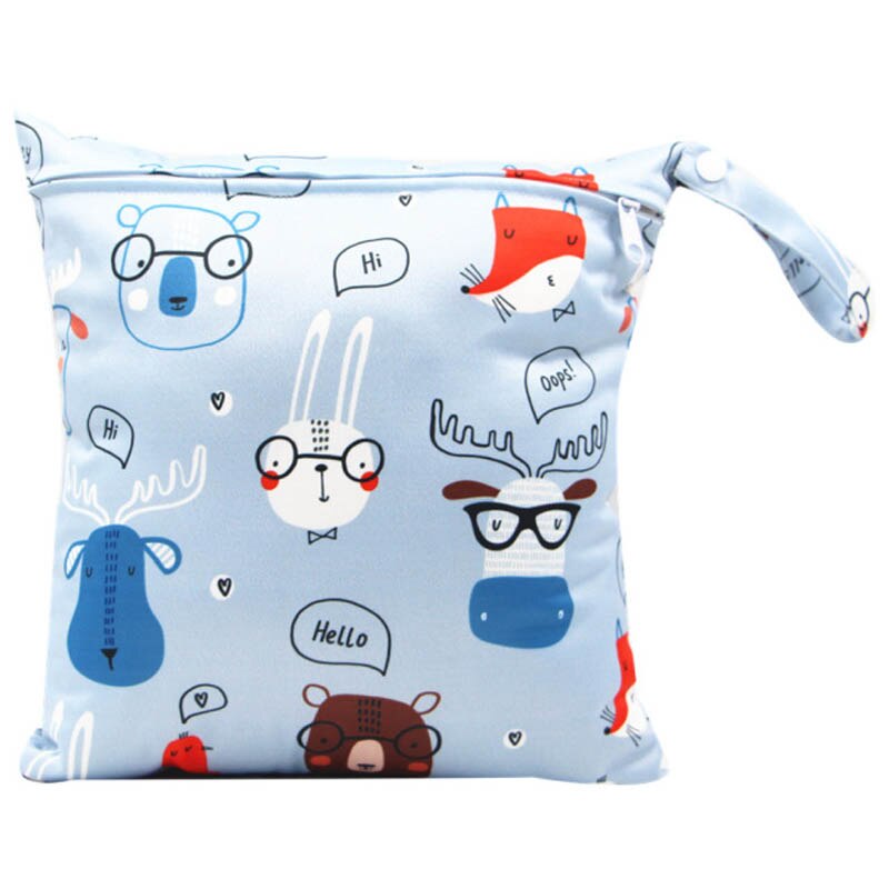 Warmom Mutter Windel Tasche für Baby Mehrweg Tuch Windel nass Tasche Kleinkind Tragbare Wasserdichte Kinderwagen Trockenen Eimer Tasche 28*30cm