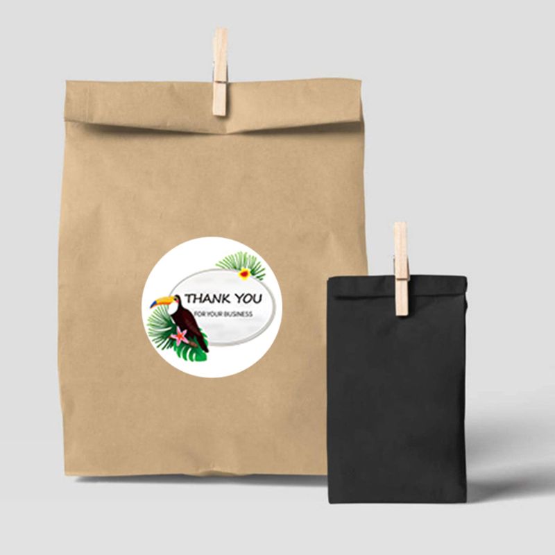 500 stuks vogel bedankstickers zegellabel voor huwelijkspakket briefpapier  m68e
