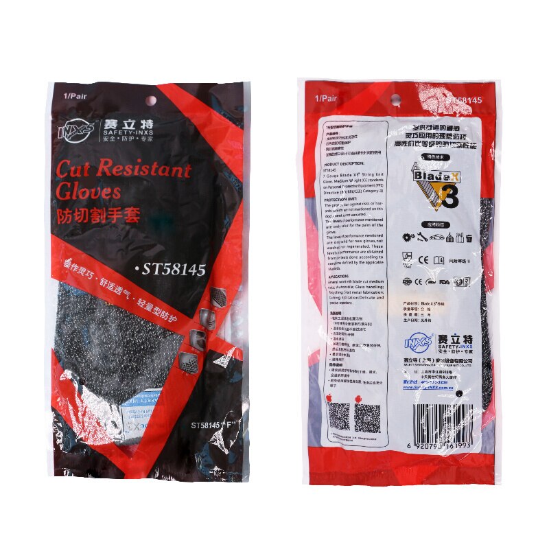 Cut Resistant Gloves with Level 3 Protection Safety Work Gloves with Durable Nylon &amp; Fiberglass Suitable work gloves