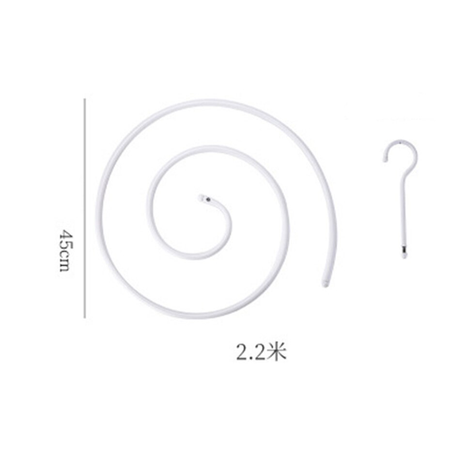 Iron Spiral Clothes Quilt Drying Racks Iron Hanger For Sheets Quilt Home Organizer Laundry BN-1: Default Title