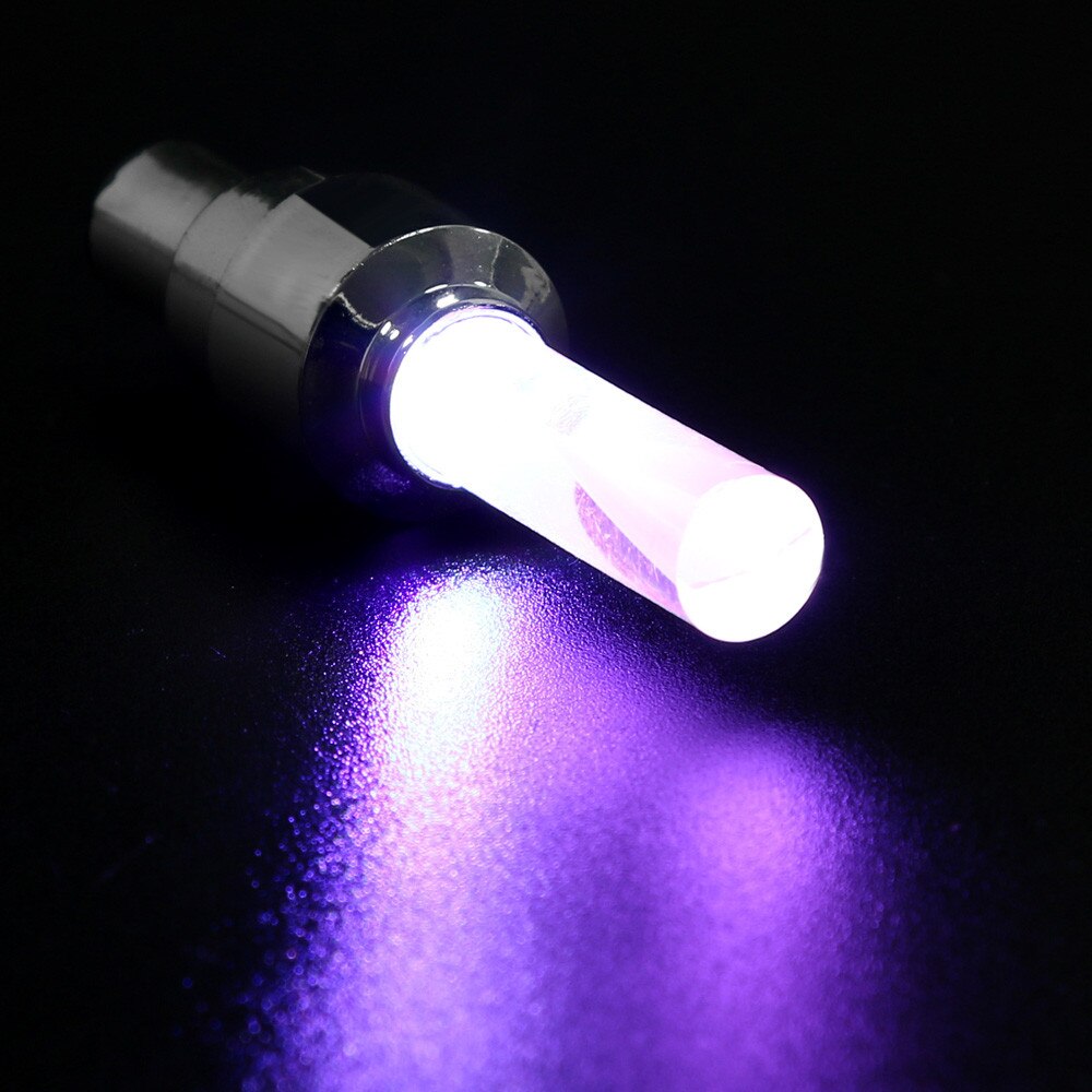 2Pcs Fiets Led Verlichting Tire Valve Cap Zaklamp Auto Motorfiets Bandventieldop Wiel Spaken Licht Fiets accessoires