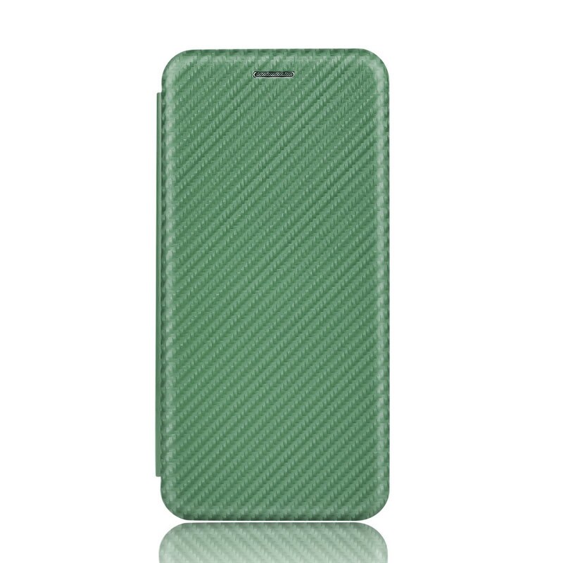 Zenfone 8 ZS590KS Case Flip Lederen Boek Carbon Fiber Cover Tpu Bumper Voor Asus Zenfone8 ZS590 Wallet Case Funda Zenfone 8Z 8 Z: Zenfone8 ZS590KS / green