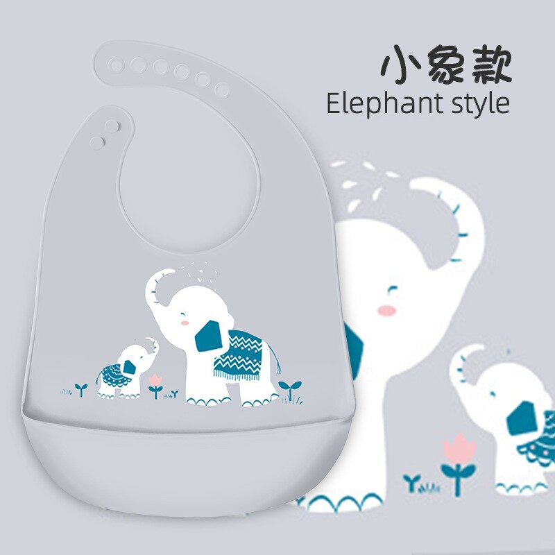Silicon Baby Bib Waterproof Infant Bibs Newborn Feeding Cloth Toddle Boys Girls Adjustable Different Styles of Bibs: 5