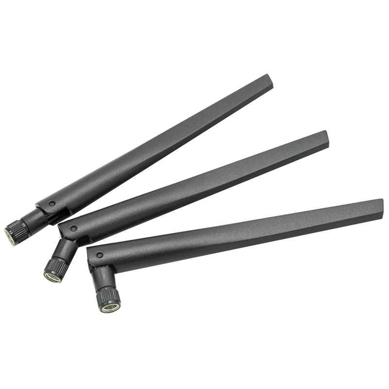 10 st metall wifi-antenn av rp-sma-gränssnitt med 5 dbi 2.4g/5g dubbelband trådlös wifi-antenn för asus rt -ac68u