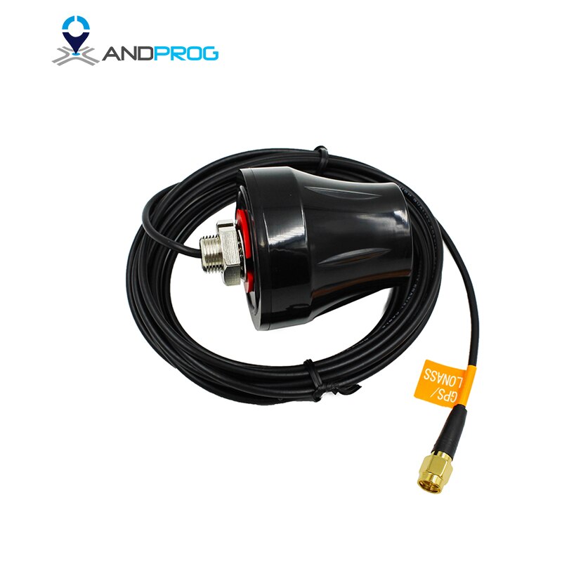 Antenne GPS GLONASS champignon IP67 avec SMA mâle, antenne gps glonass avec câble de 3 mètres