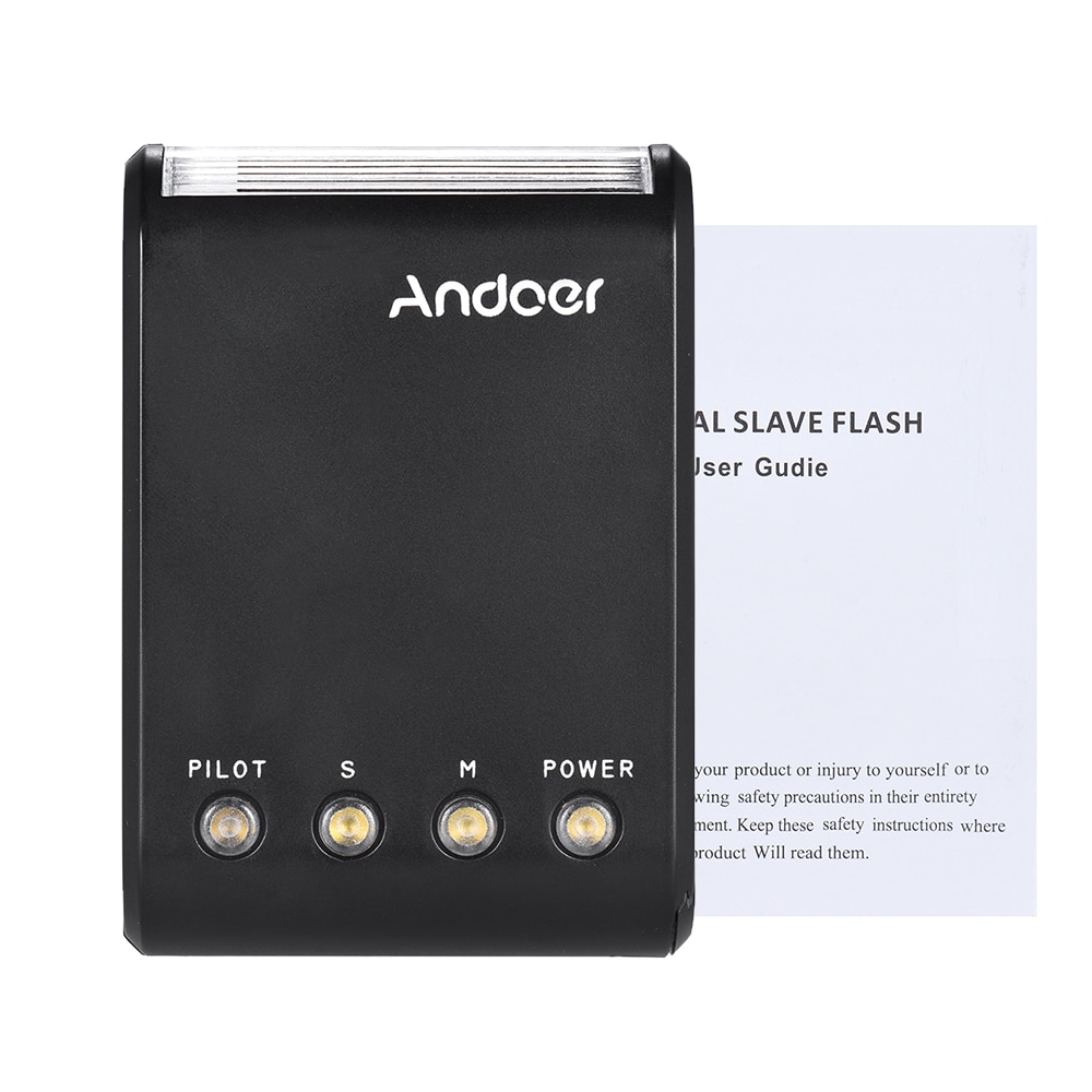 Andoer WS-25 Mini Digital Sklave Blitz Speedlite Auf-Kamera-w/Universalschuh GN18 für Kanon Nikon Pentax Sony