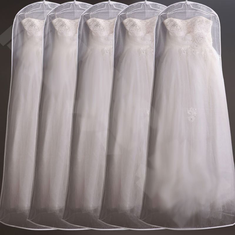 Housse de protection pour robe de mariée, 160cm, housse anti-poussière, sac de rangement, pliable, protection pour vêtements