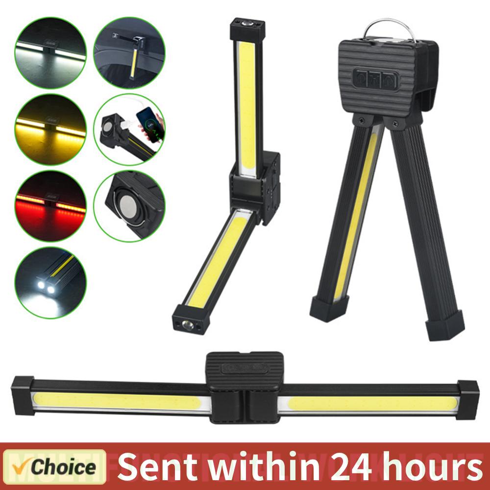 Gymnastiklampe til posering magnetisk led-lommelygte usb-genopladelig arbejdslampe inspektionslampe til bilreparation hjemmegarage nødsituation