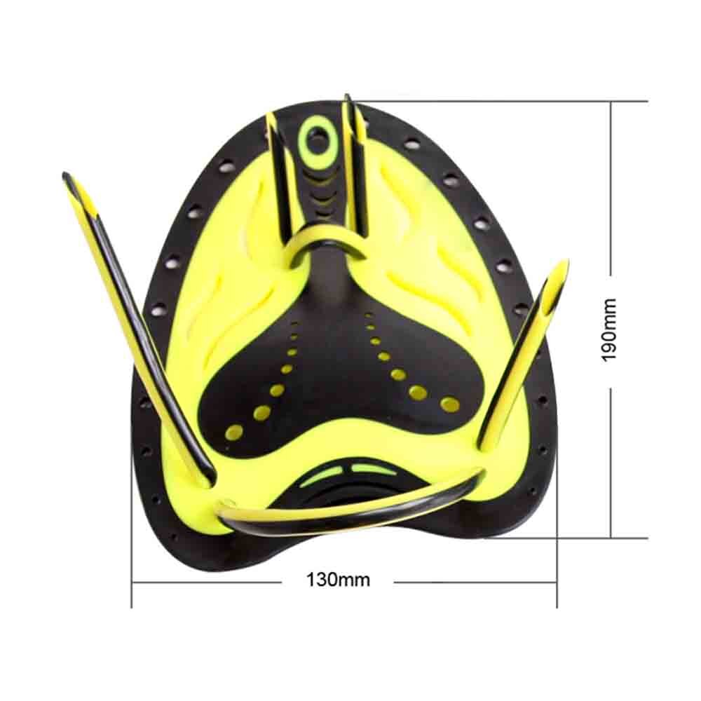 Palas de Entrenamiento de natación profesionales ajustables, aletas de mano, de silicona, hechas a mano, guantes de buceo, palas planas