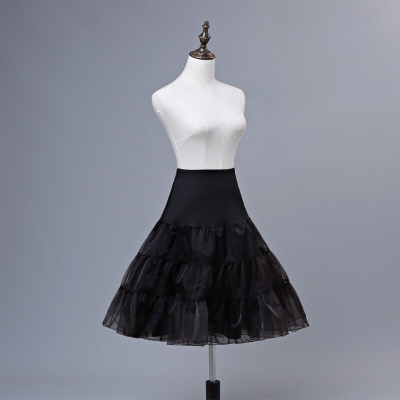 E JUE SHUNG czarna suknia ślubna na suknie ślubne klasyczny krótka spódniczka tutu na imprezę bal Lolita podkoszulek Rockabilly