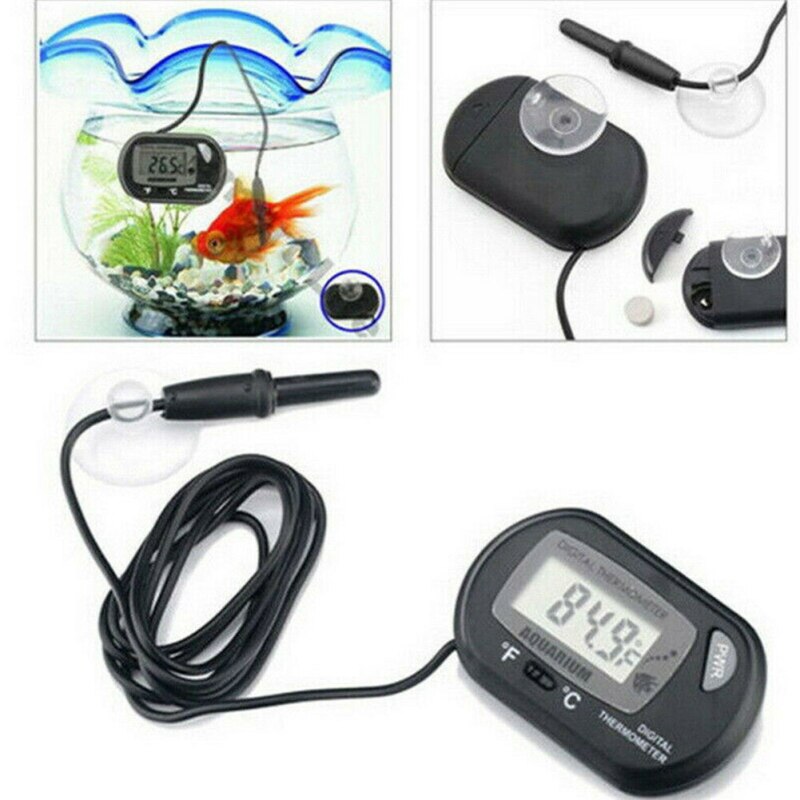 Water Tank Thermometer Lcd Digitale Fish Tank Reptile Aquarium Water Meter Thermometer Temperatuur