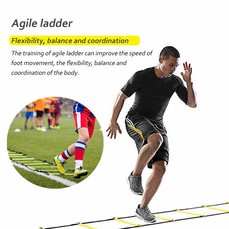 Agility Speed Jump Ladder Voetbal Agility Outdoor Training Voetbal Fitness Voet Speed Ladder