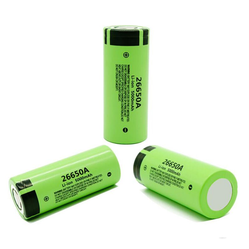 Original 26650 battery 5000mAh 3.7V 50A lithium ion rechargeable battery for 26650A LED flashlight+charger
