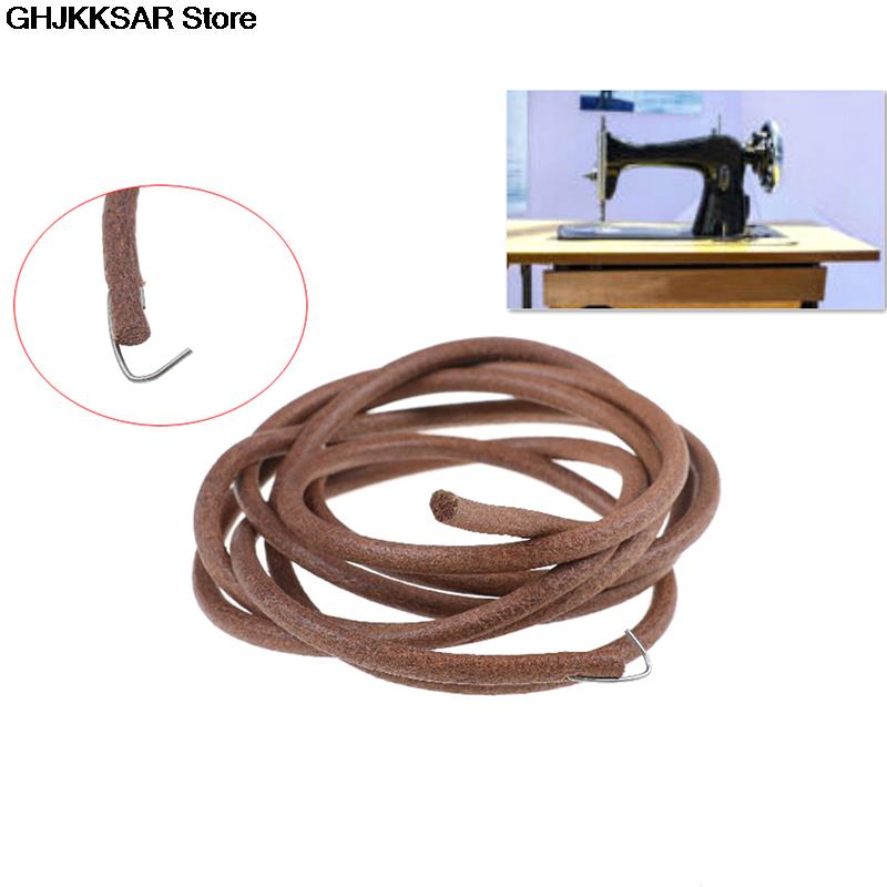 Piezas de cinta de cuero para máquina de coser Singer, 183cm /72 ", accesorio para máquinas de coser antiguas para el hogar, 3/16" 5mm