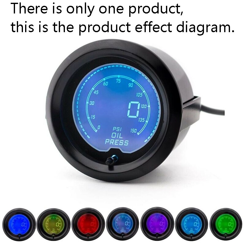 2 inch 52mm digitale lcd oliedrukmeter indicator 150 psi met elektrische sensor
