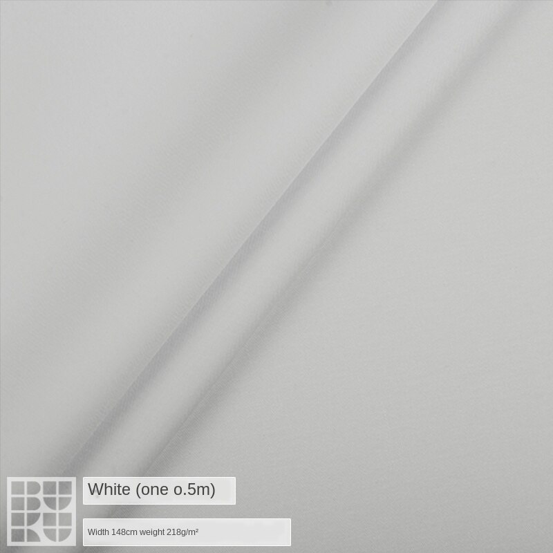 Bred 59 " 32s twill stof kæmning 100%  bomuldsmateriale forår og sommer windbreaker bukser nederdel kjole diy stof: Hvid