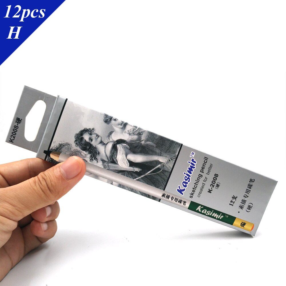 Best 14pcs/set 12B 10B 8B 7B 6B 5B 4B 3B 2B B HB 2H 4H 6H Graphite Sketching Pencils Pencil Set for Drawing: Hard-12