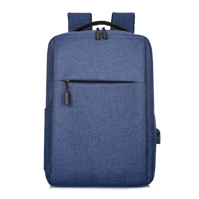 15,6 zoll Laptop Männer Rucksack Nylon Reise Männlichen Laptop Rucksack Usb Lade Computer Schule Rucksäcke Wasserdichte Tasche für Männer: blue