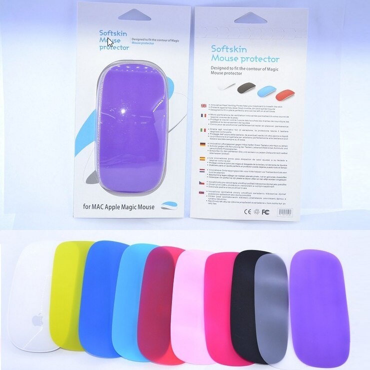 Notbook Mäbenutzen Haut Schutz Für iMac Magie Farbe Oval Weiche Maus Aufkleber Abdeckung Für Macbook Luft Profi Retina 11 13 15 silikon