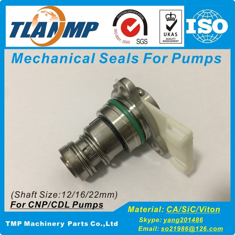 CDLC-12 (3R) TLANMP Mechanical Seals for CDL/CDLF1/2/3/4 (Shaft Size 12mm) CNP/SPERONI Pumps Cartridge Seals