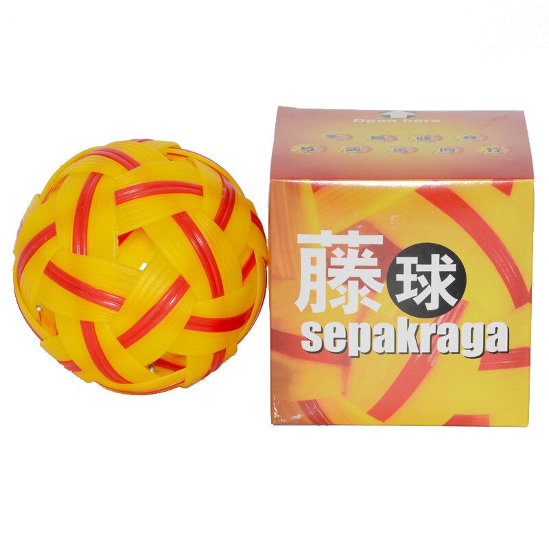 Sepak Takraw-pelota de plástico de competición , pelota deportiva de para playa y exteriores, pelota de caña, 41: Diameter 13.5cm